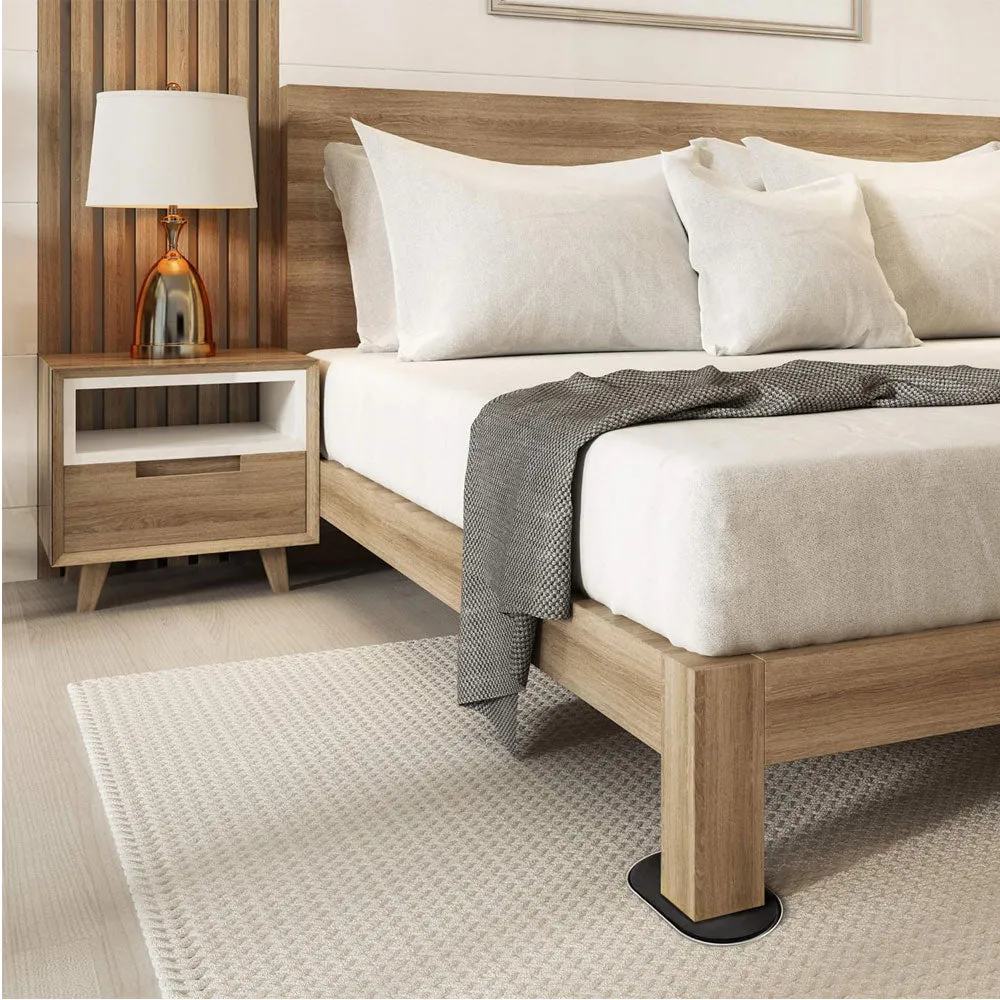 24 Pk Heavy Duty Furniture Sliders Movers Jumbo Glides 9.5" Oval Multi Surface