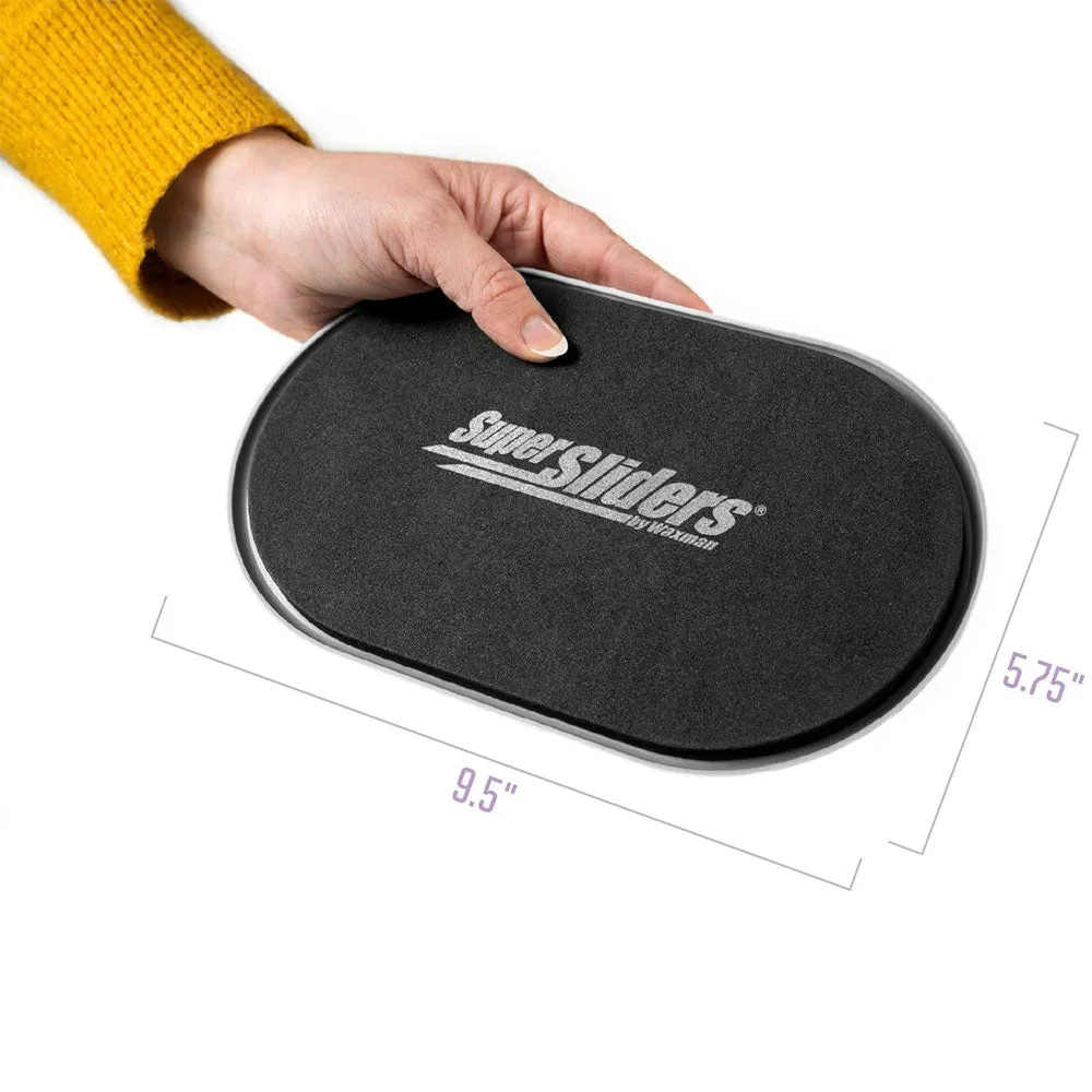 24 Pk Heavy Duty Furniture Sliders Movers Jumbo Glides 9.5" Oval Multi Surface
