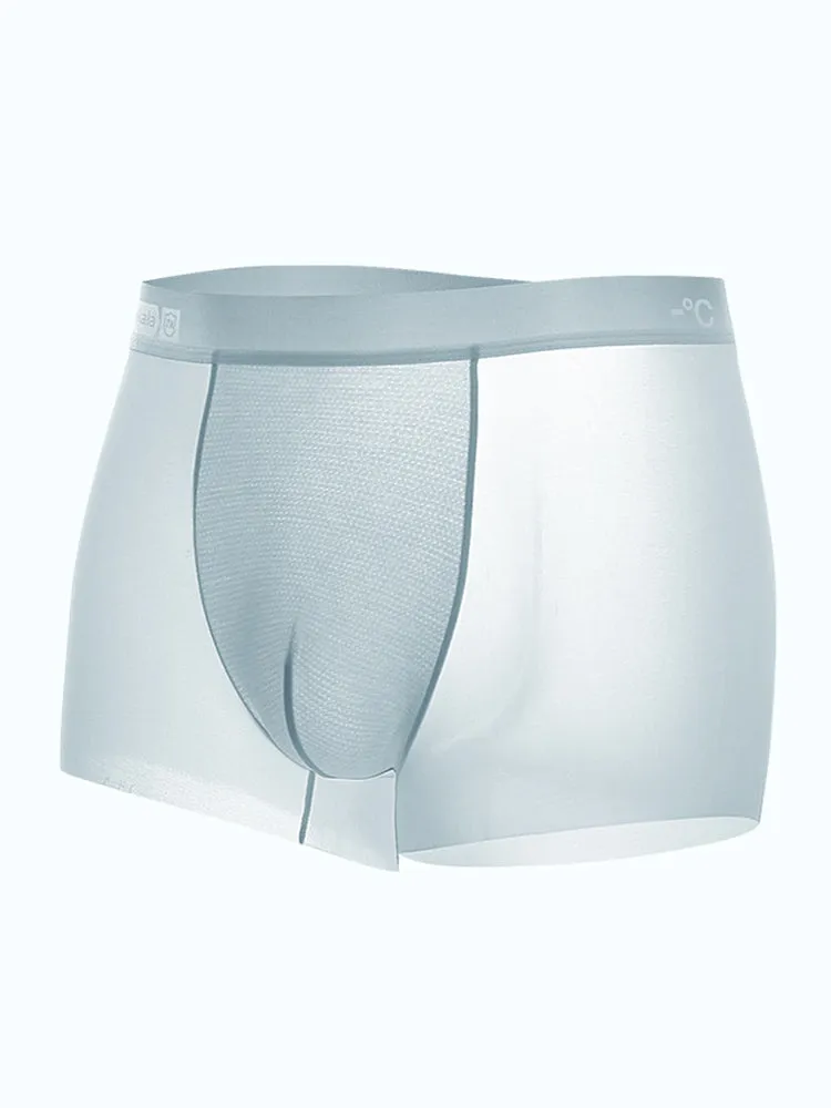 4 Pack Men's Breathable Ice Silk Antibacterial Sports Trunks