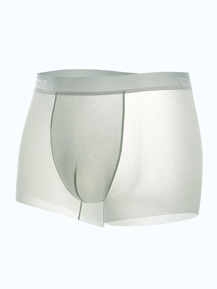 4 Pack Men's Breathable Ice Silk Antibacterial Sports Trunks
