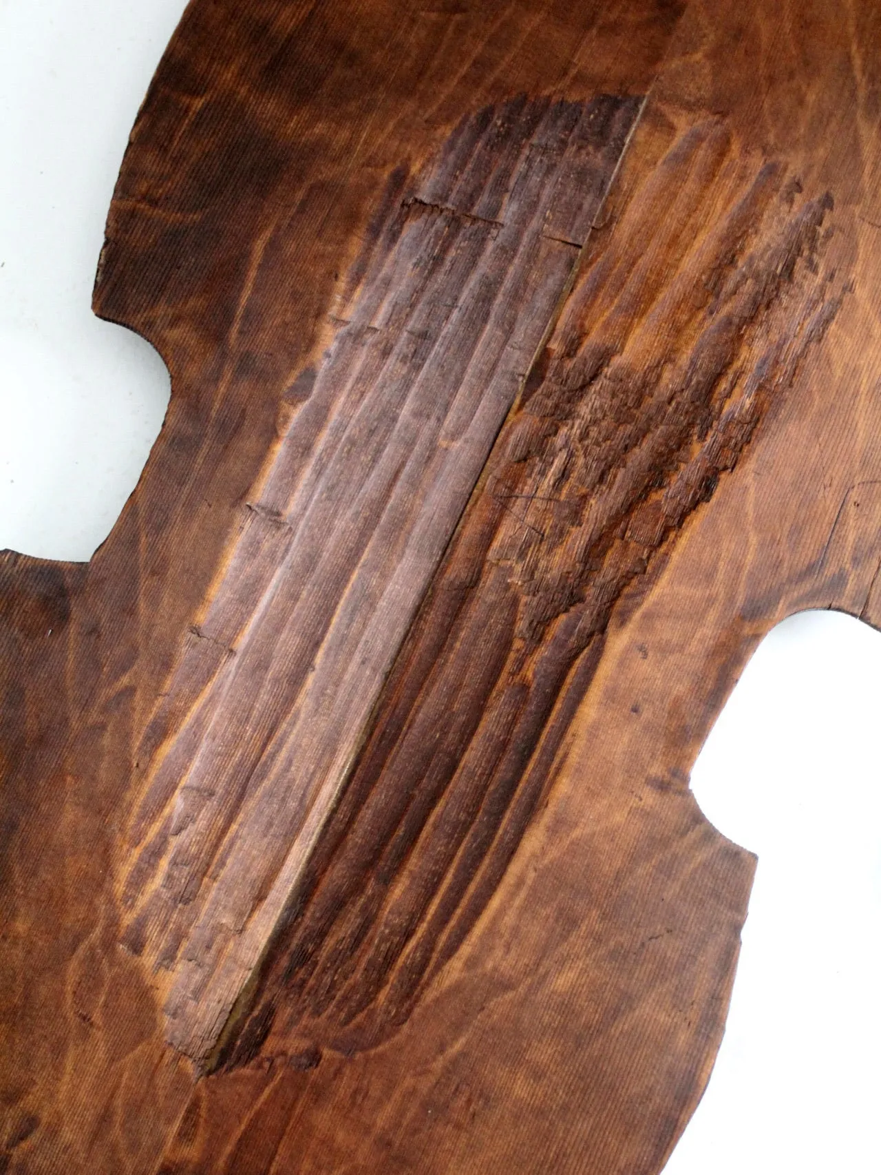 antique rustic unfinished cello body