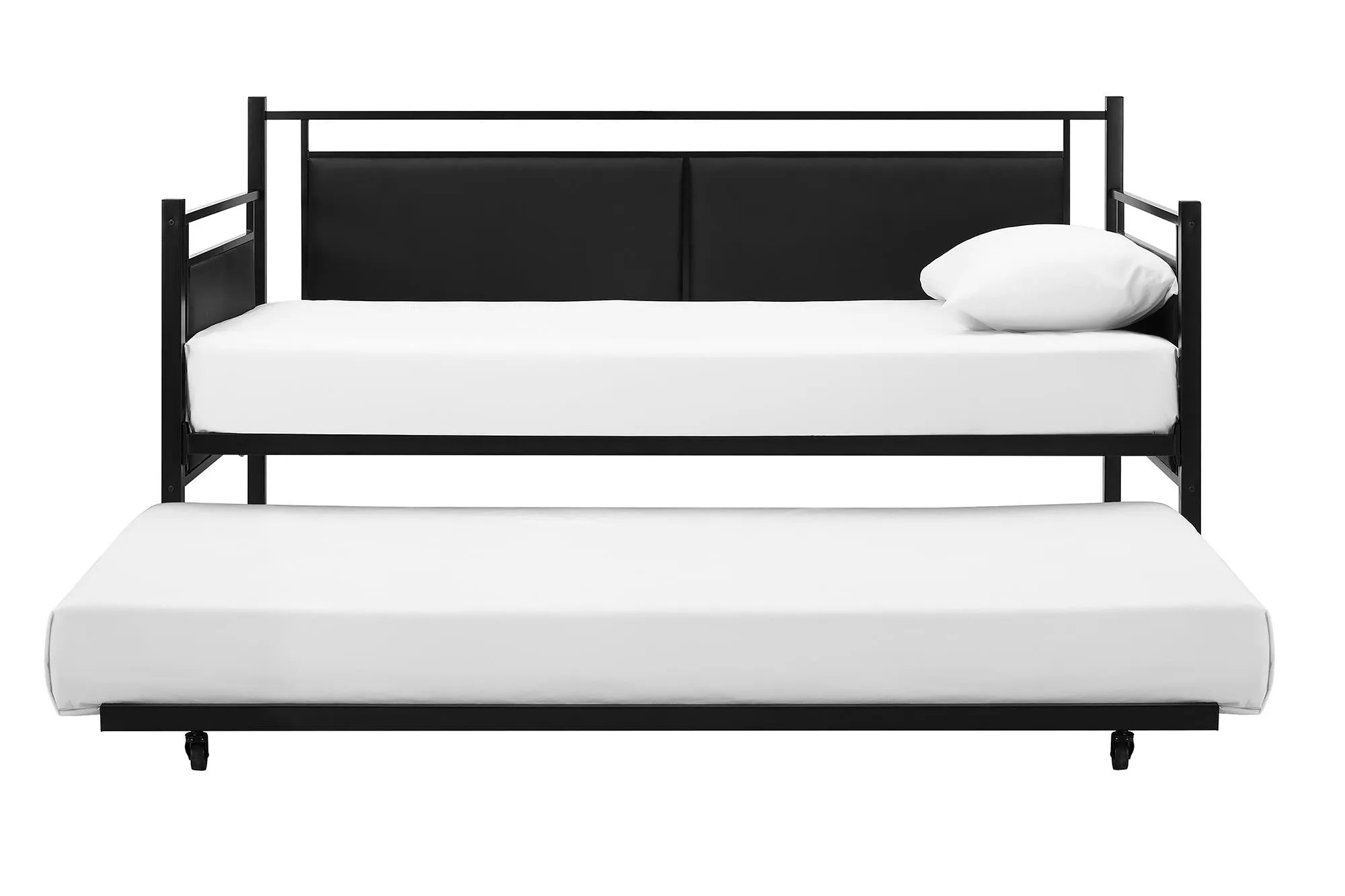 Astoria Metal and Upholstered Daybed with Trundle