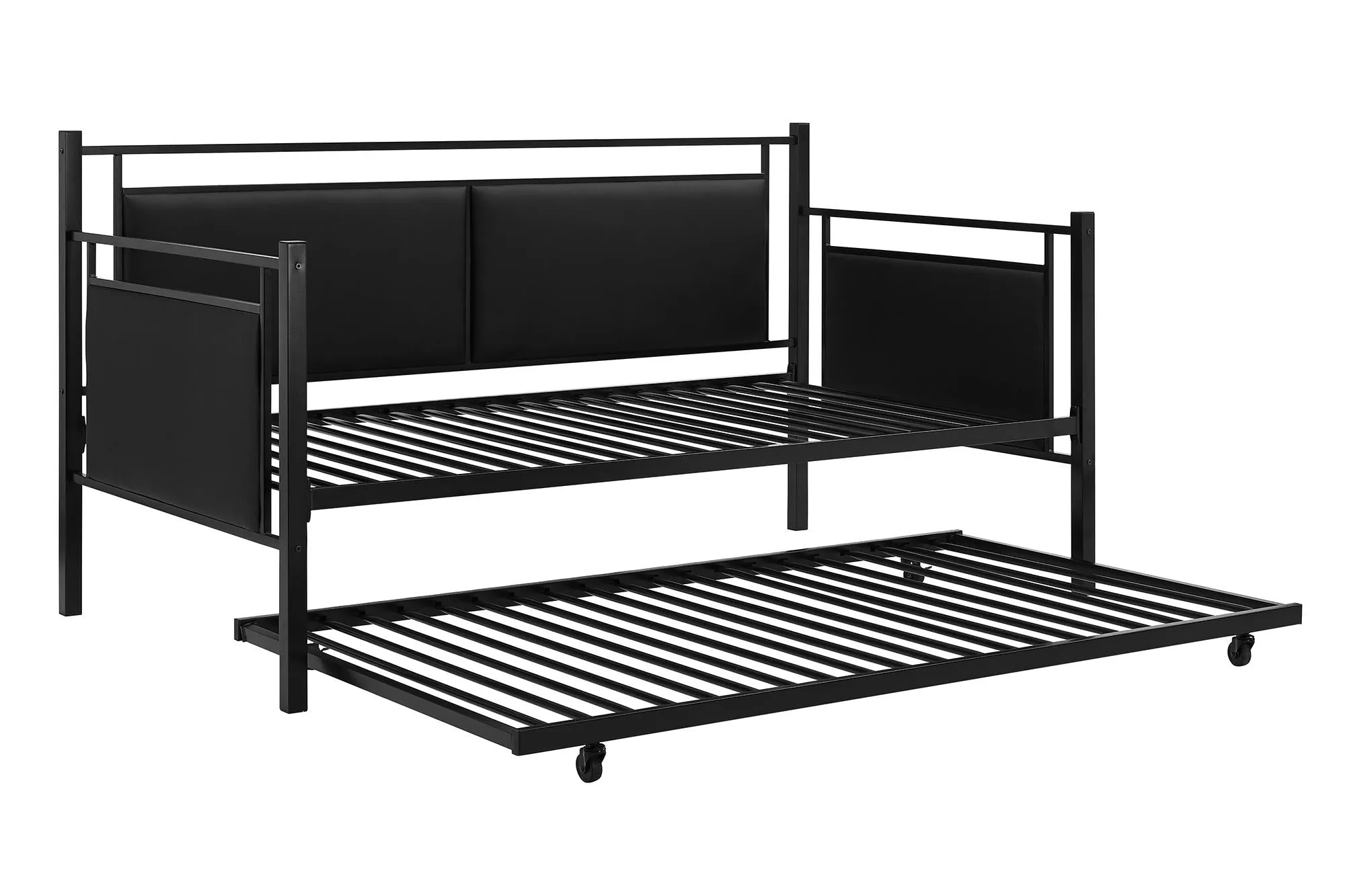 Astoria Metal and Upholstered Daybed with Trundle