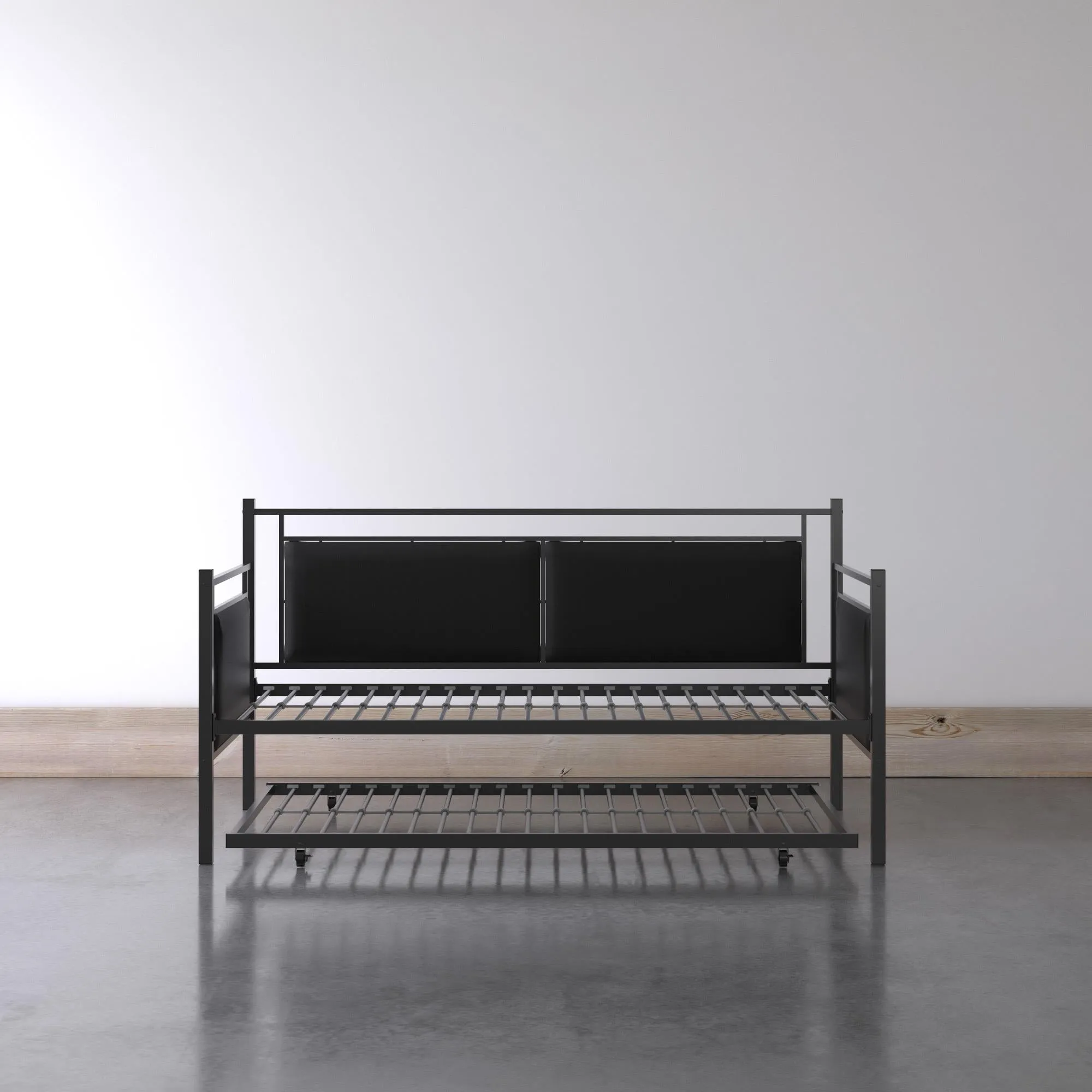 Astoria Metal and Upholstered Daybed with Trundle
