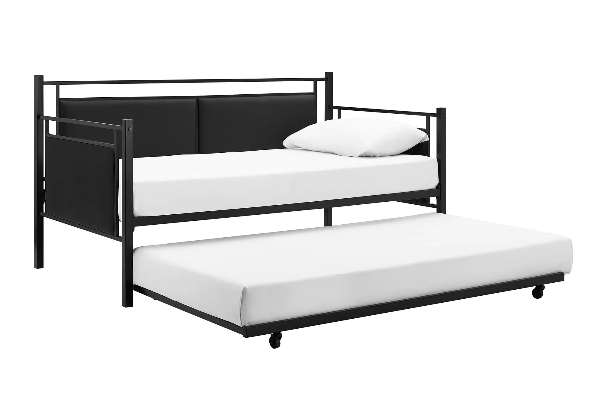 Astoria Metal and Upholstered Daybed with Trundle