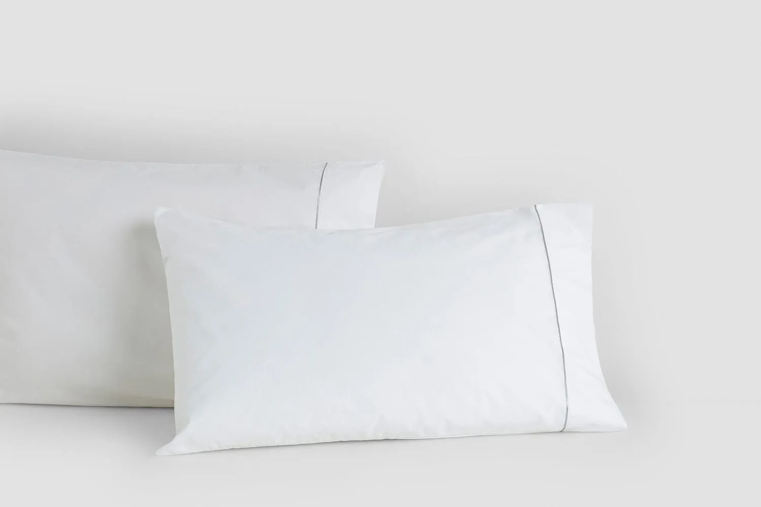 Bemboka Cotton Percale Pillow Cases with Piping