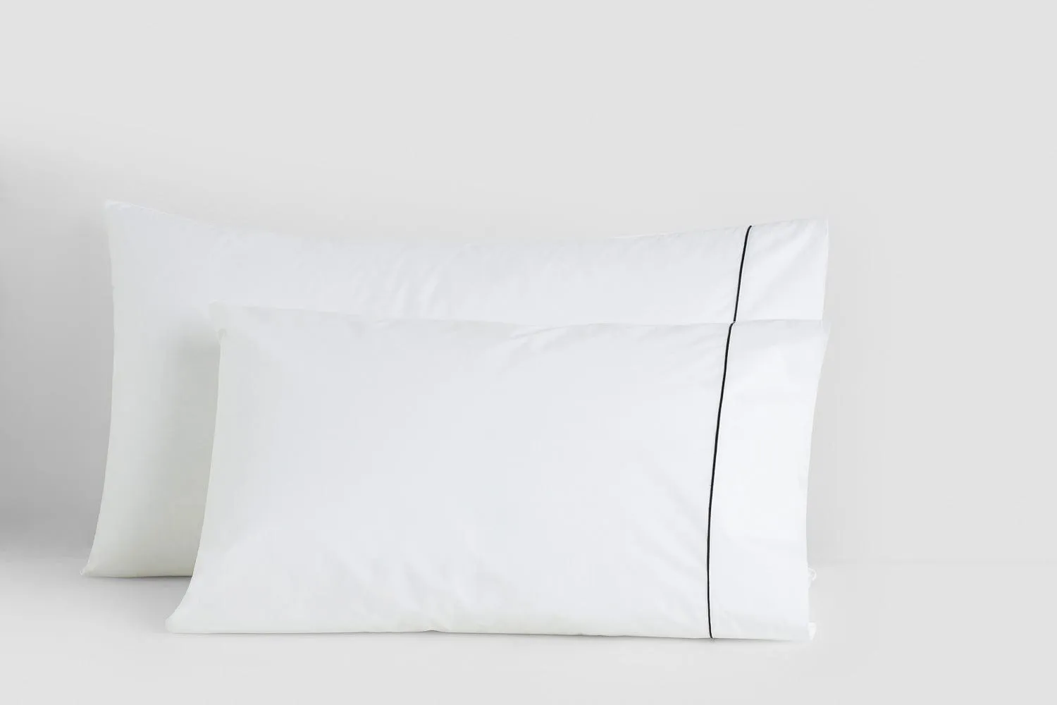 Bemboka Cotton Percale Pillow Cases with Piping