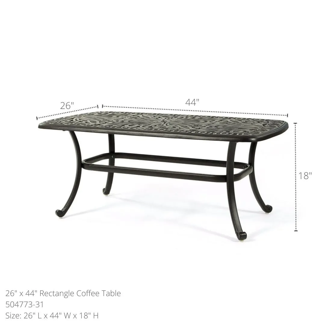 Biscayne 26" x 44" Rectangular Coffee Table