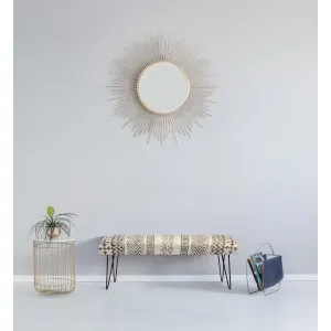 Carina Upholstered Entryway Bench With Hair Pin Legs - 120 Cm