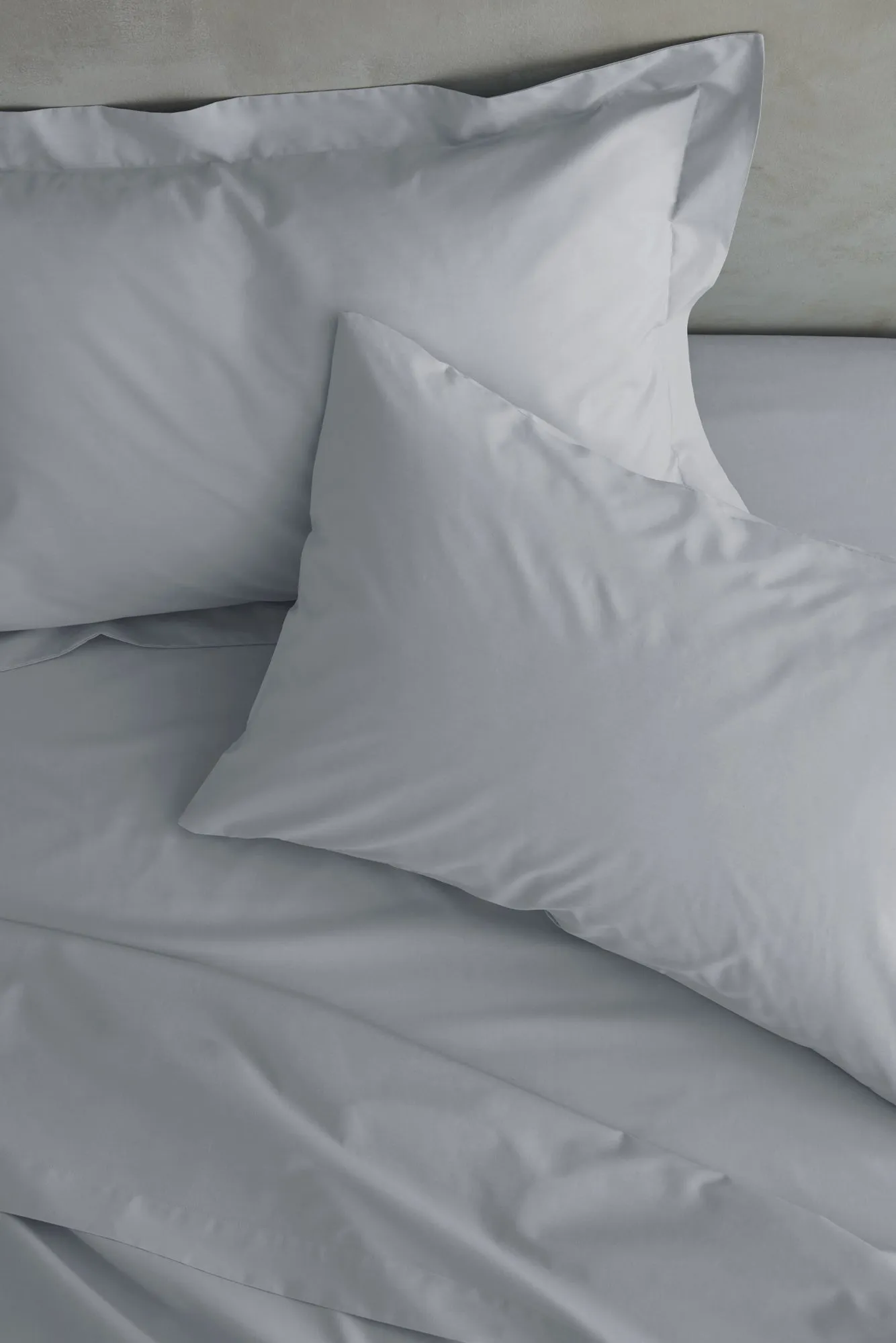 Catherine Lansfield Grey Easy Iron Percale Oxford Pillowcase Pair