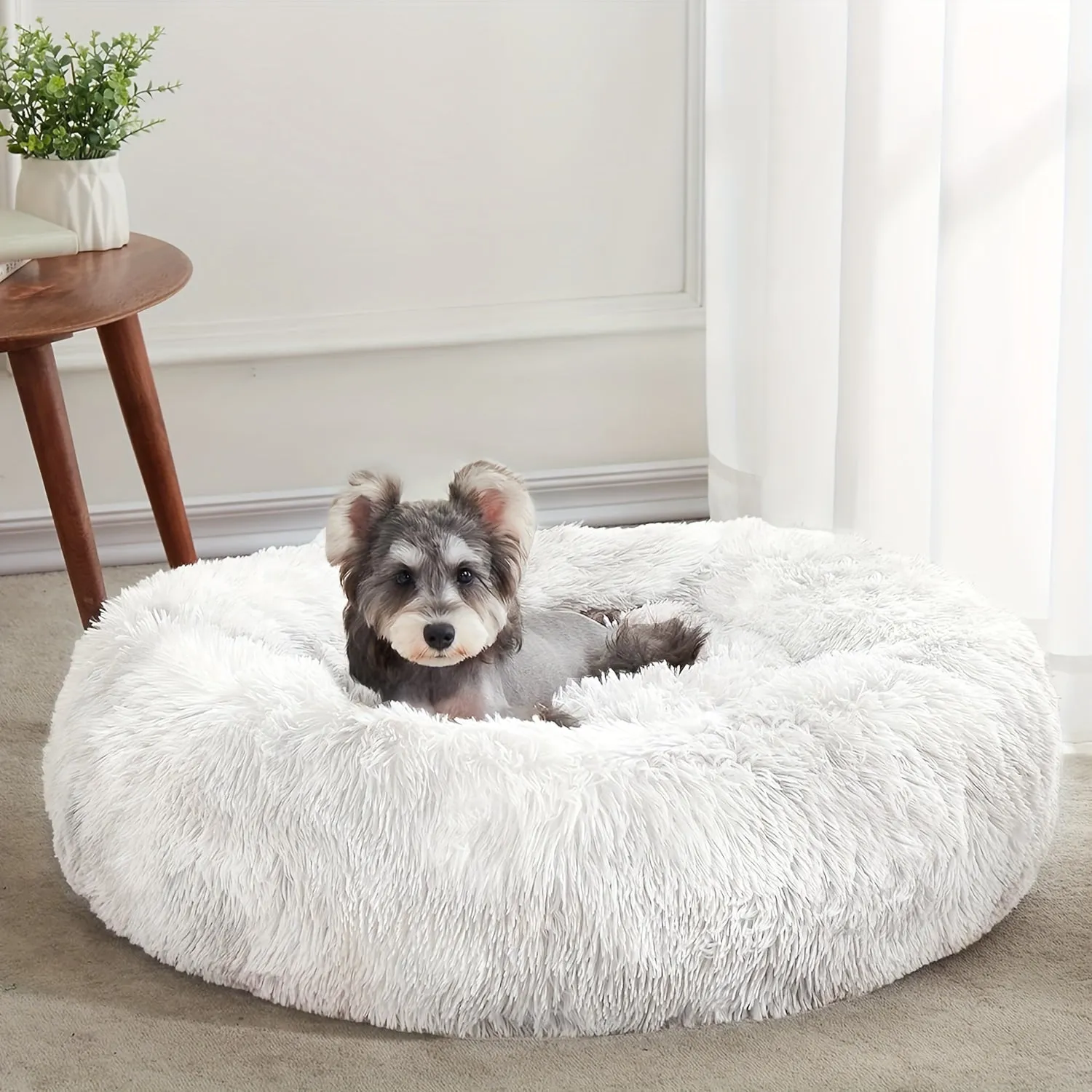 Cozy AntiAnxiety Bed for Dogs  Cats Luxurious Plush