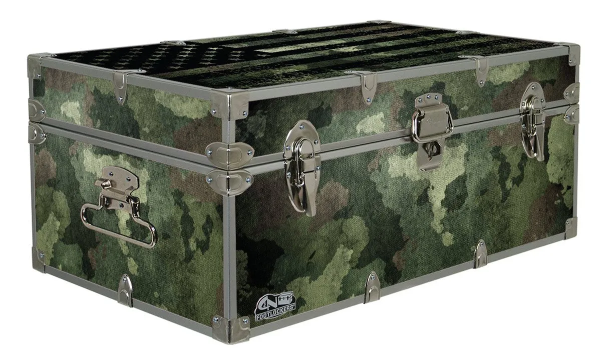 Designer Trunk - Camo Flag - 32x18x13.5"