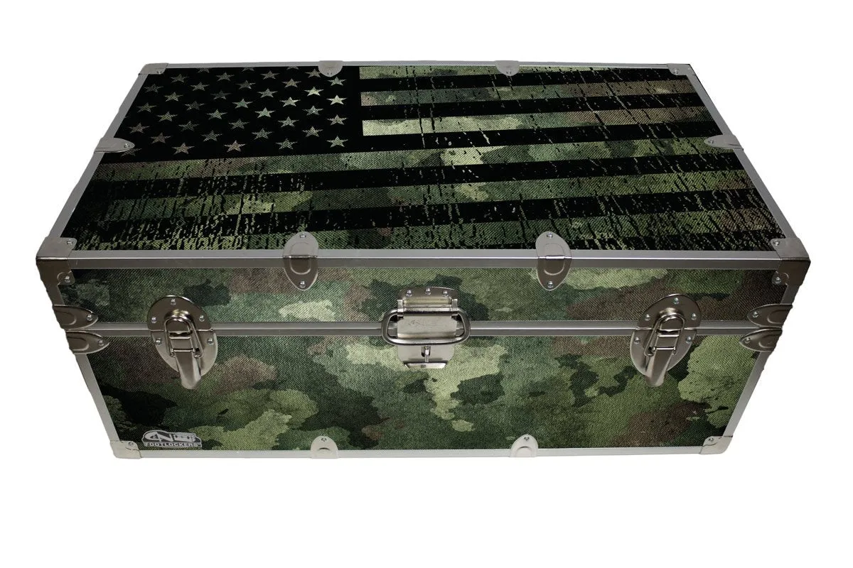 Designer Trunk - Camo Flag - 32x18x13.5"