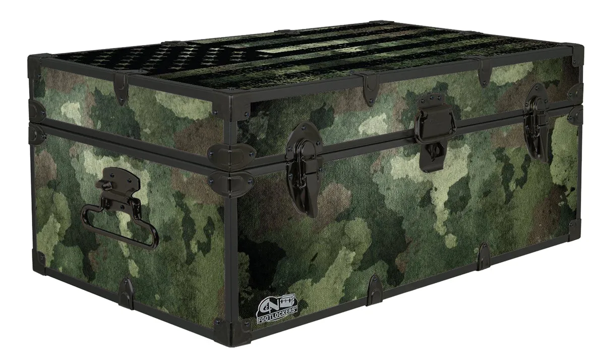 Designer Trunk - Camo Flag - 32x18x13.5"