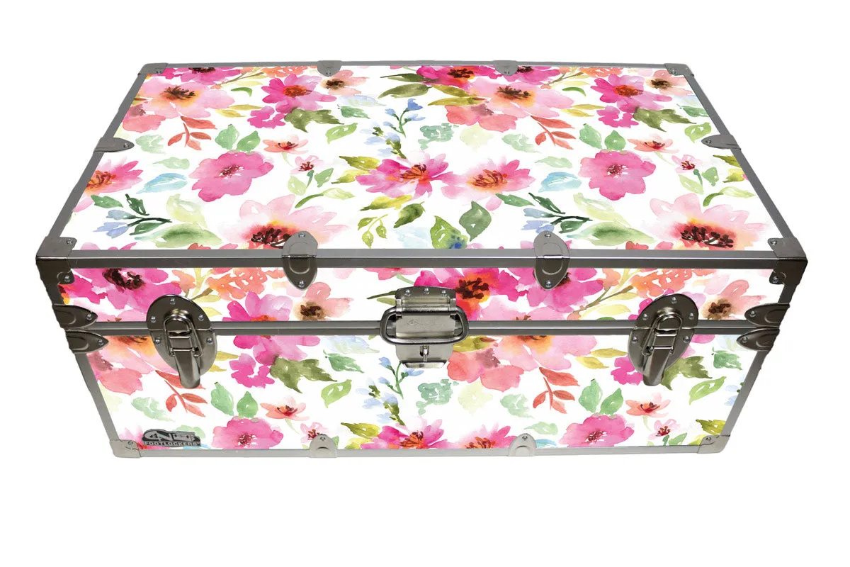 Designer Trunk - Floral Watercolor - 32x18x13.5"
