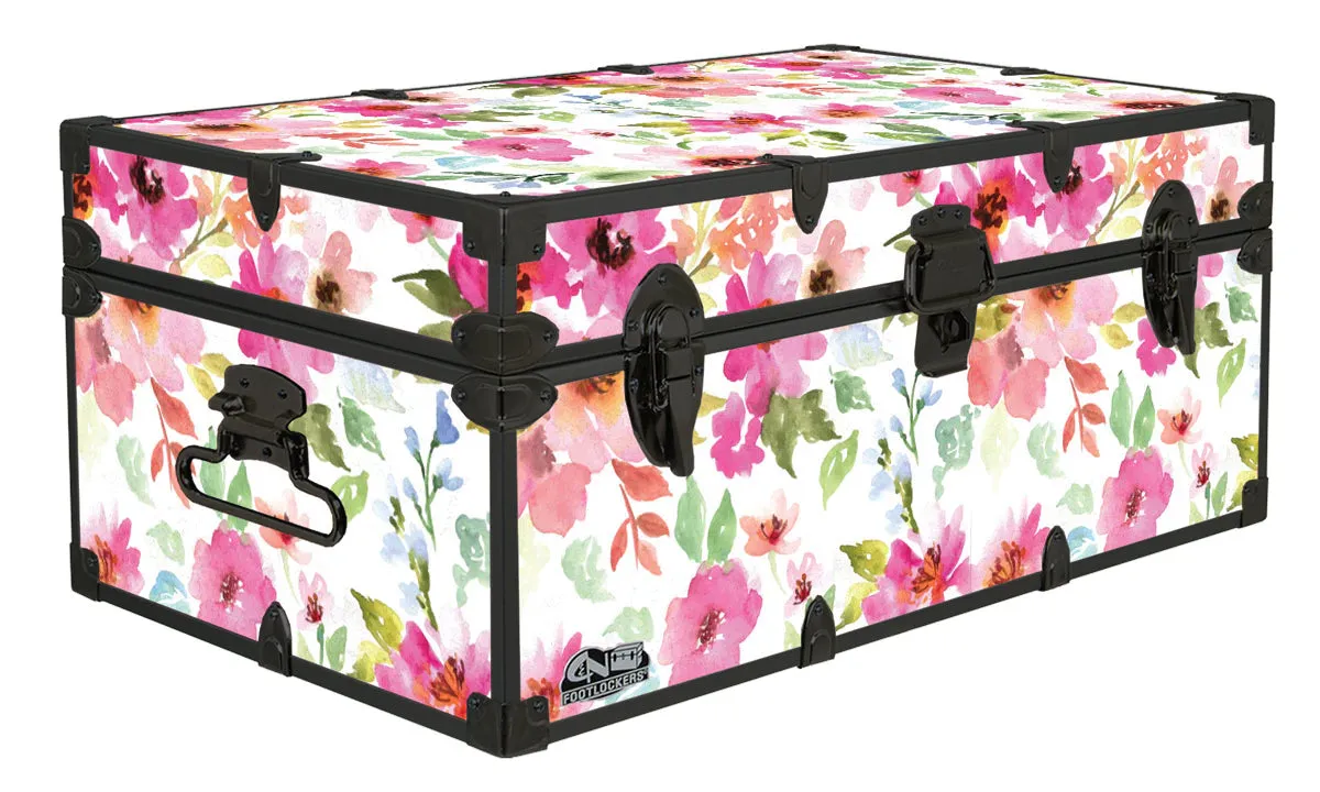 Designer Trunk - Floral Watercolor - 32x18x13.5"