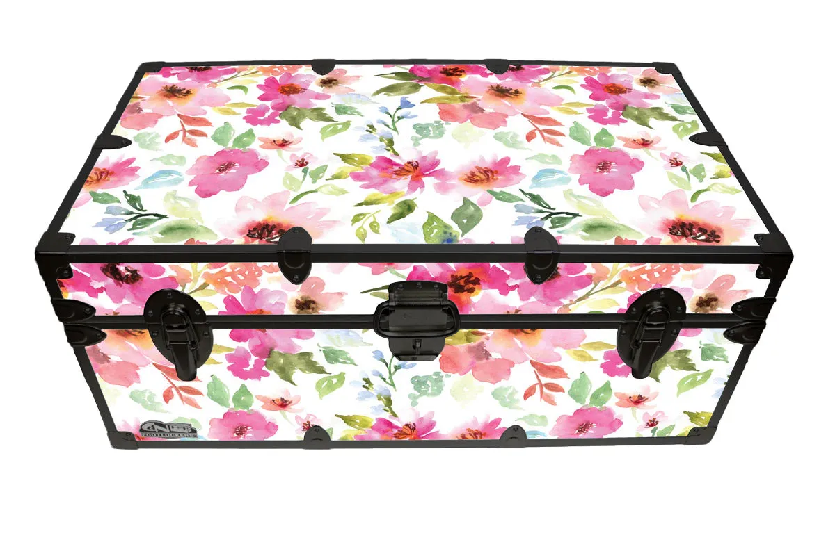 Designer Trunk - Floral Watercolor - 32x18x13.5"