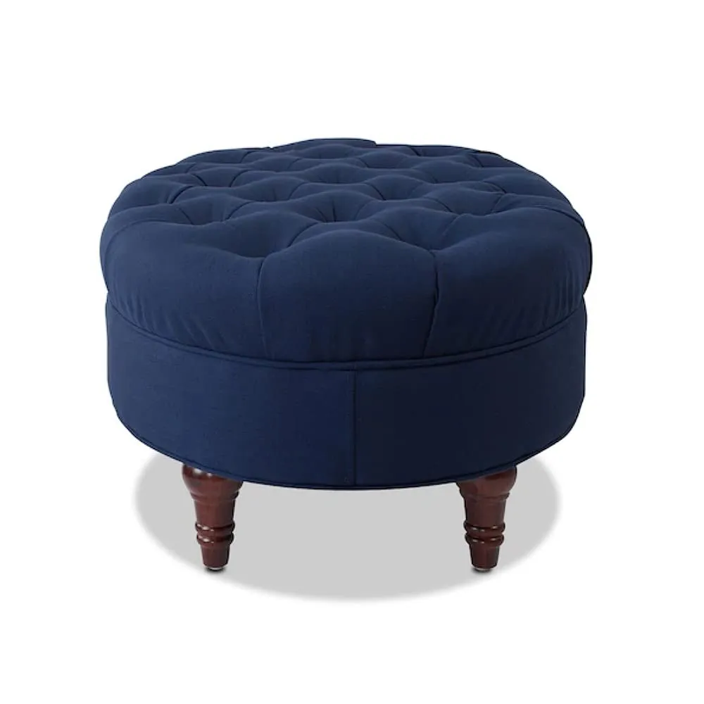 Elyza 2 Seater Fabric Ottoman Bench Sette Pouffe Puffy for Foot Rest