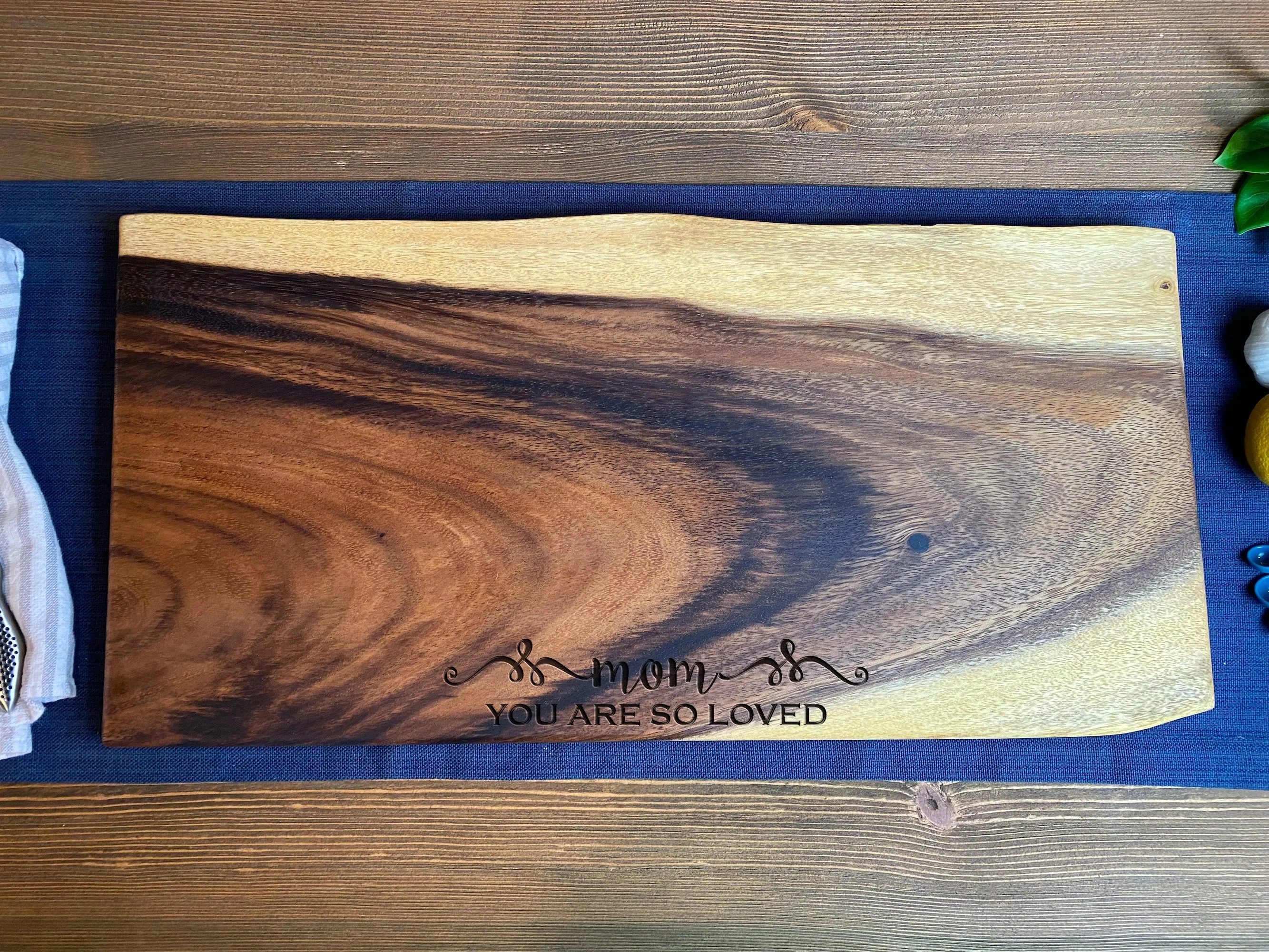 Extra Large Live Edge Square End Board by Tuckahoe Hardwoods