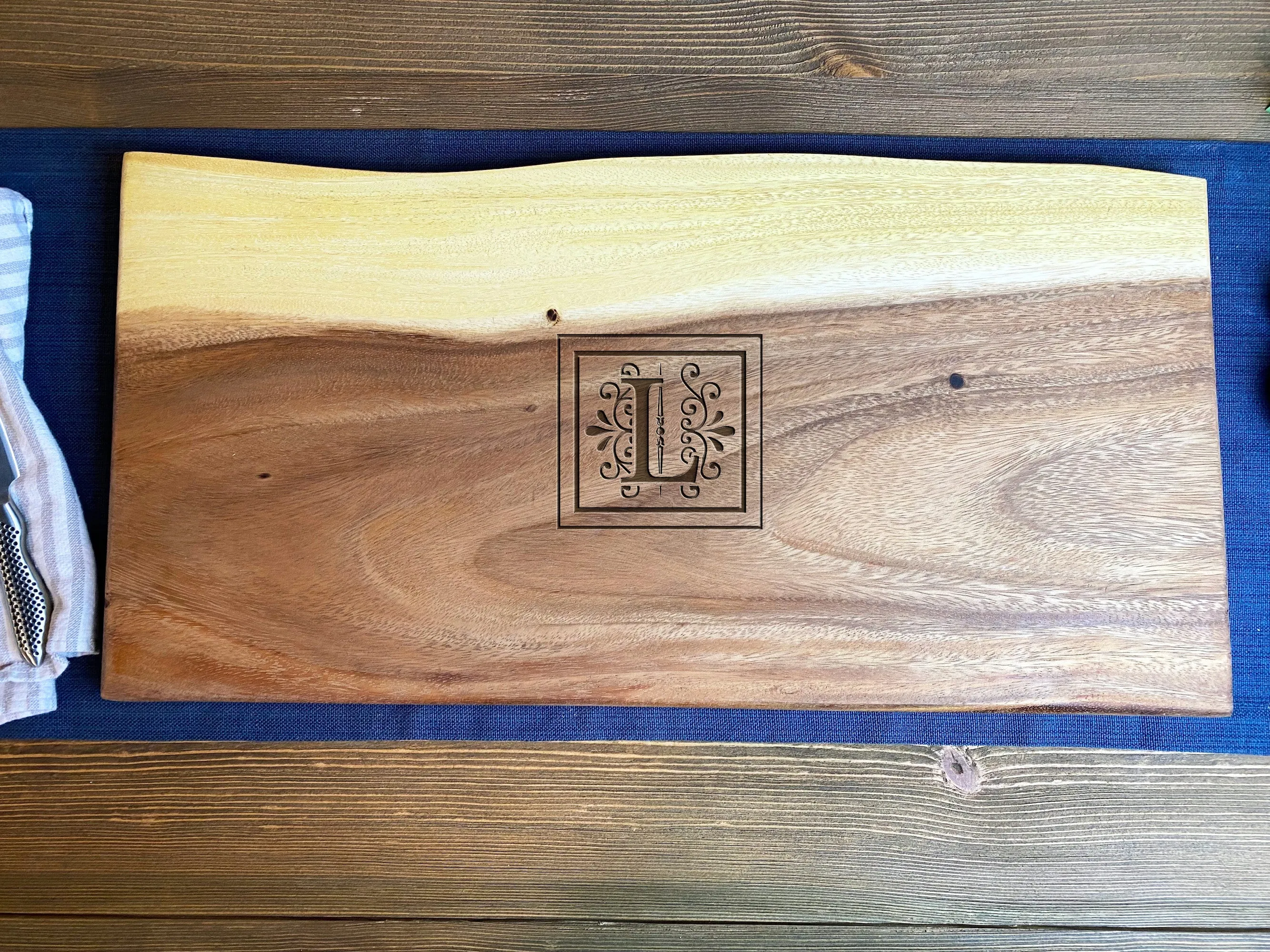 Extra Large Live Edge Square End Board by Tuckahoe Hardwoods