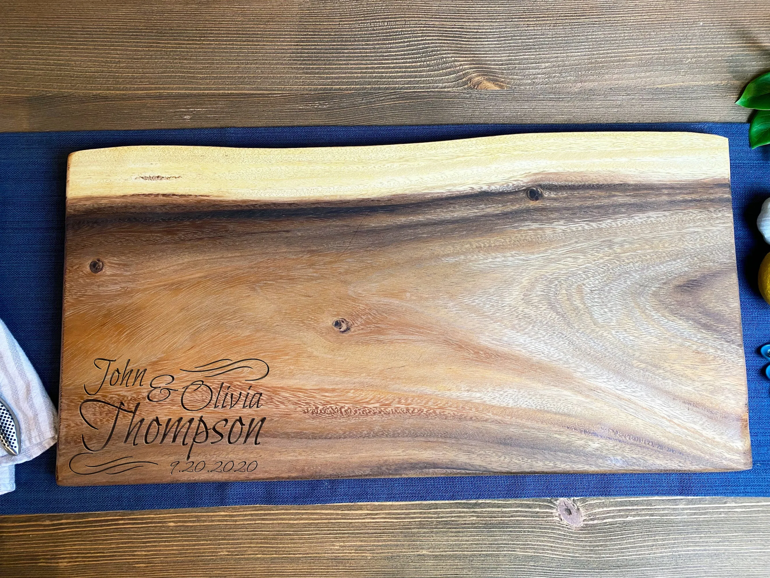 Extra Large Live Edge Square End Board by Tuckahoe Hardwoods