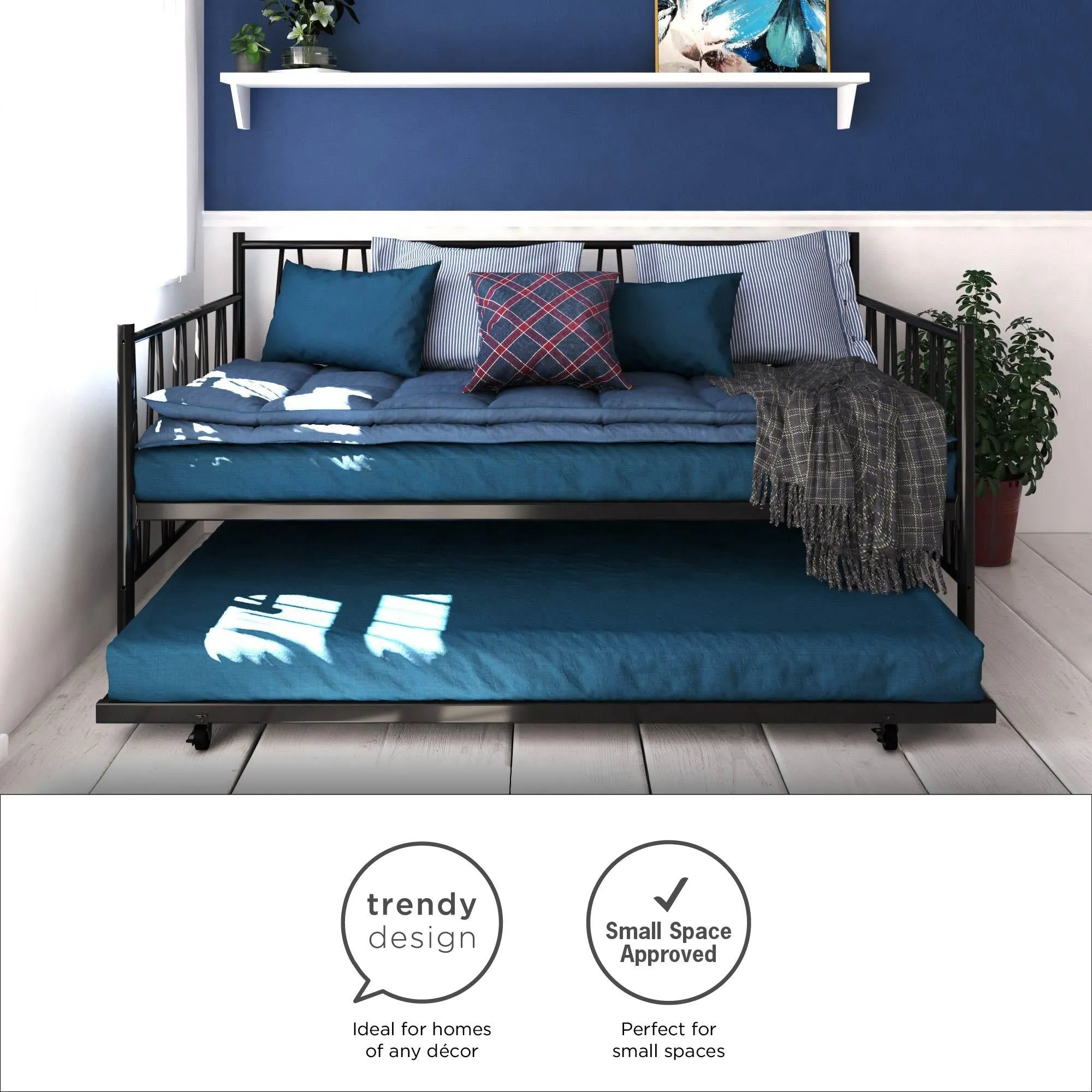 Fairfax Metal Daybed and Trundle