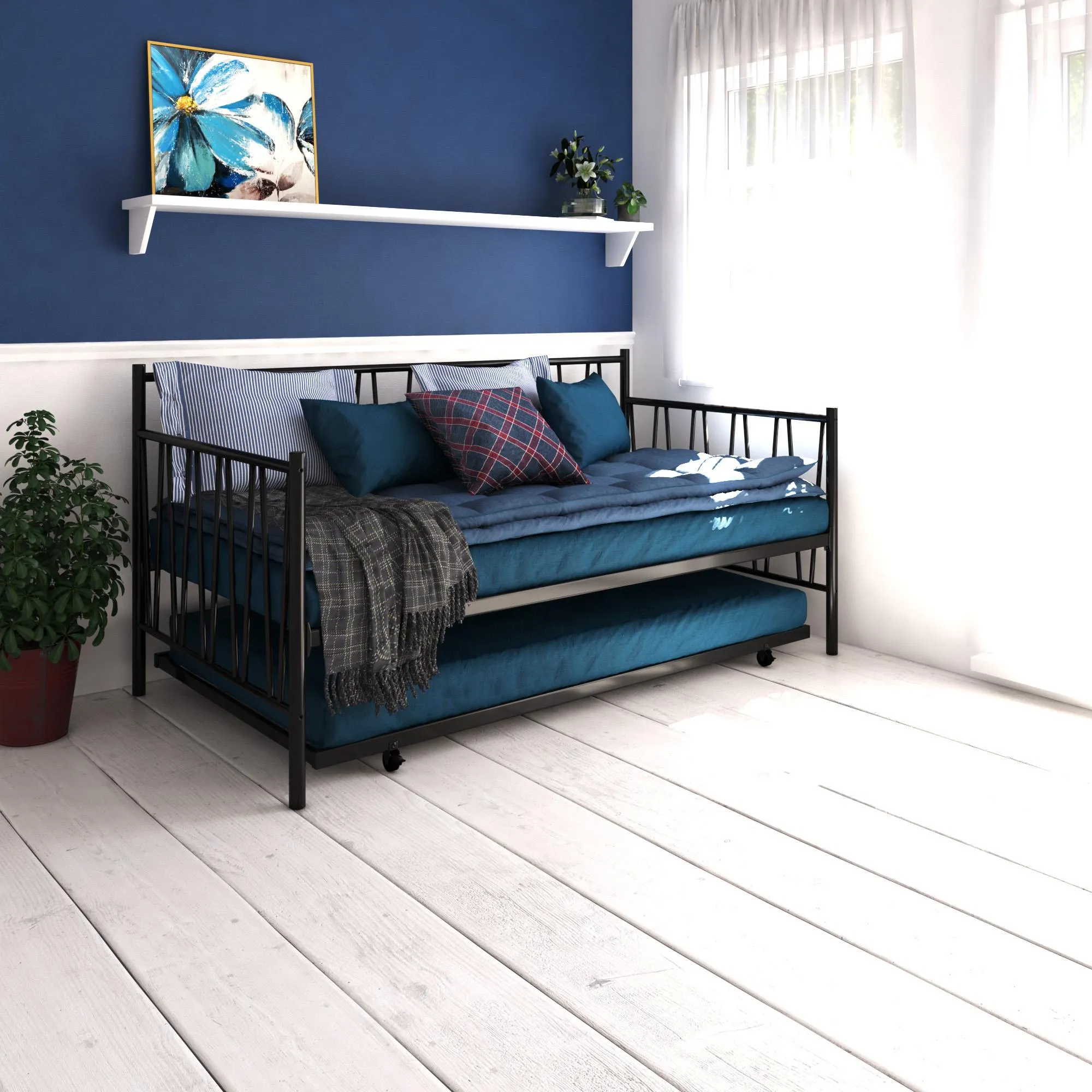 Fairfax Metal Daybed and Trundle