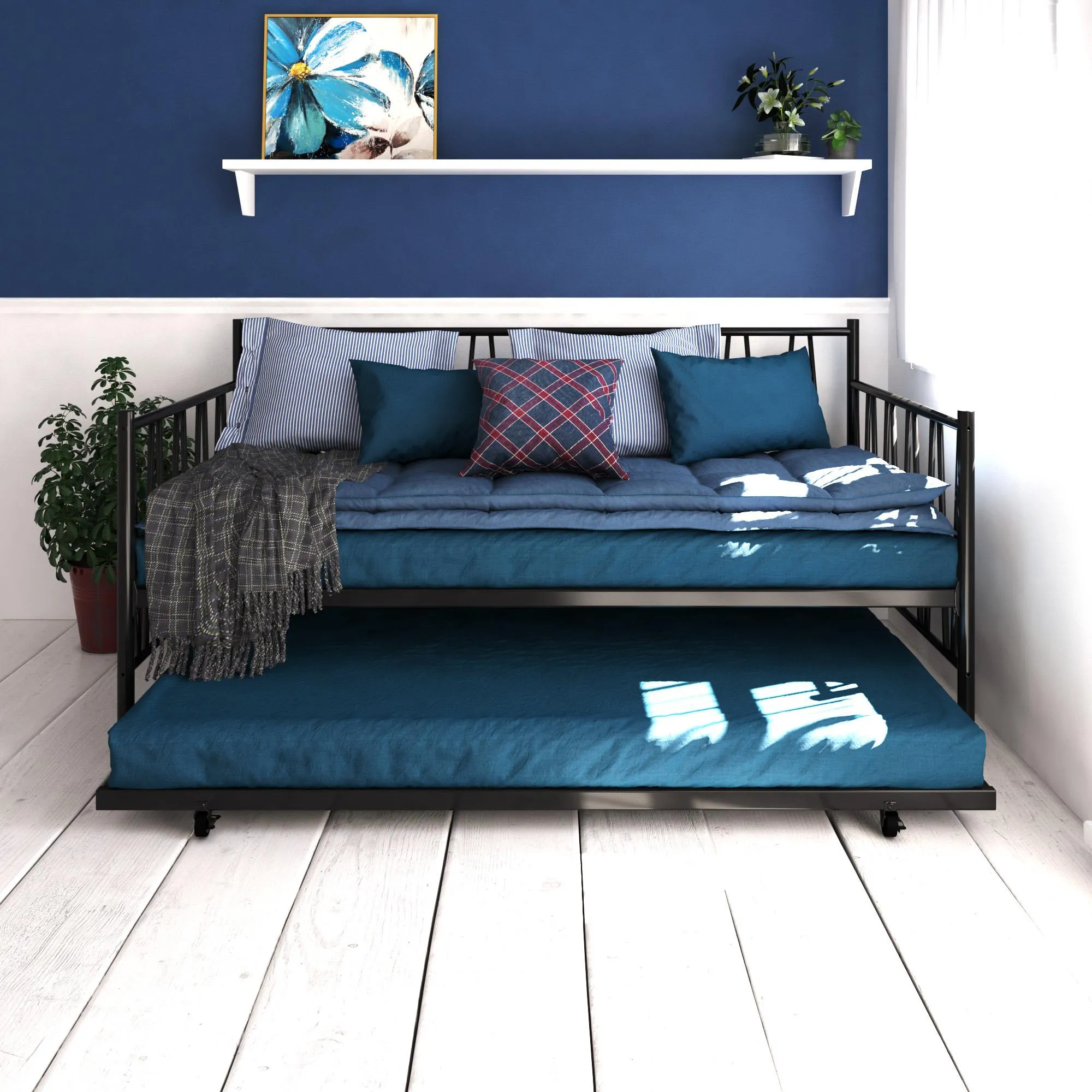 Fairfax Metal Daybed and Trundle