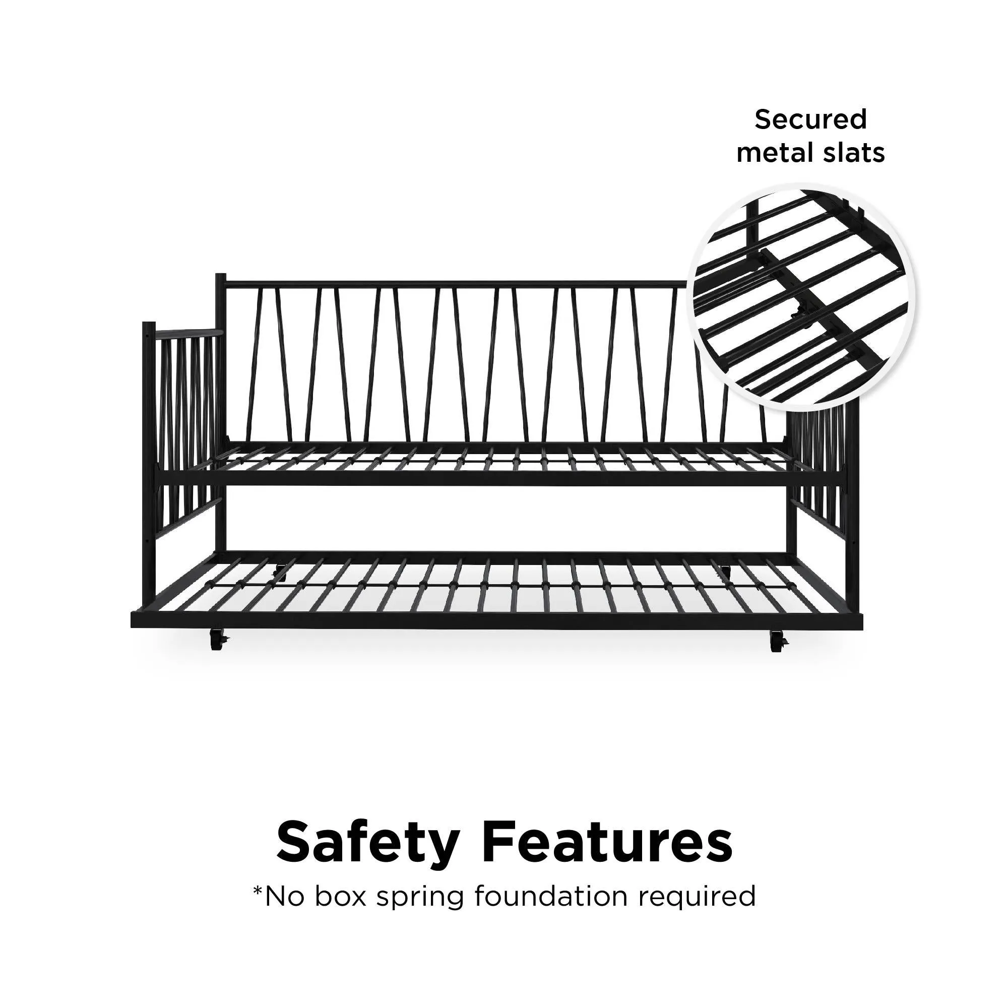 Fairfax Metal Daybed and Trundle