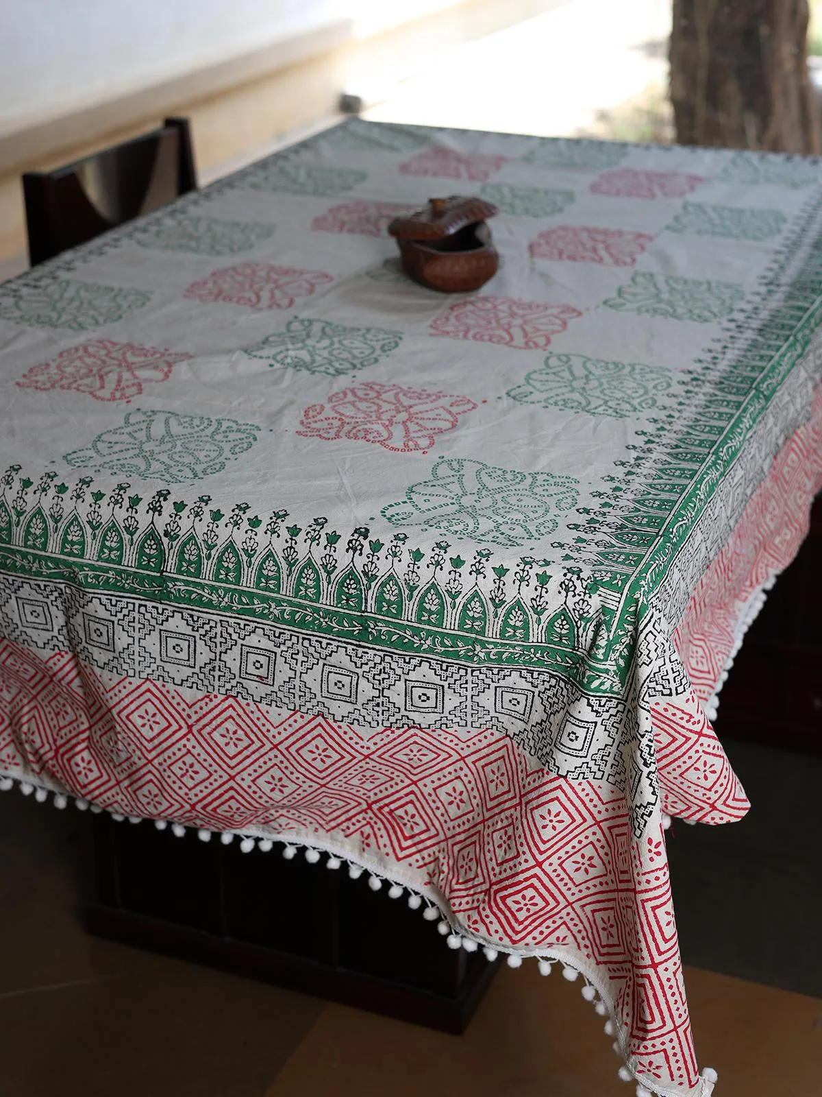 Handblock Printed Table Cover