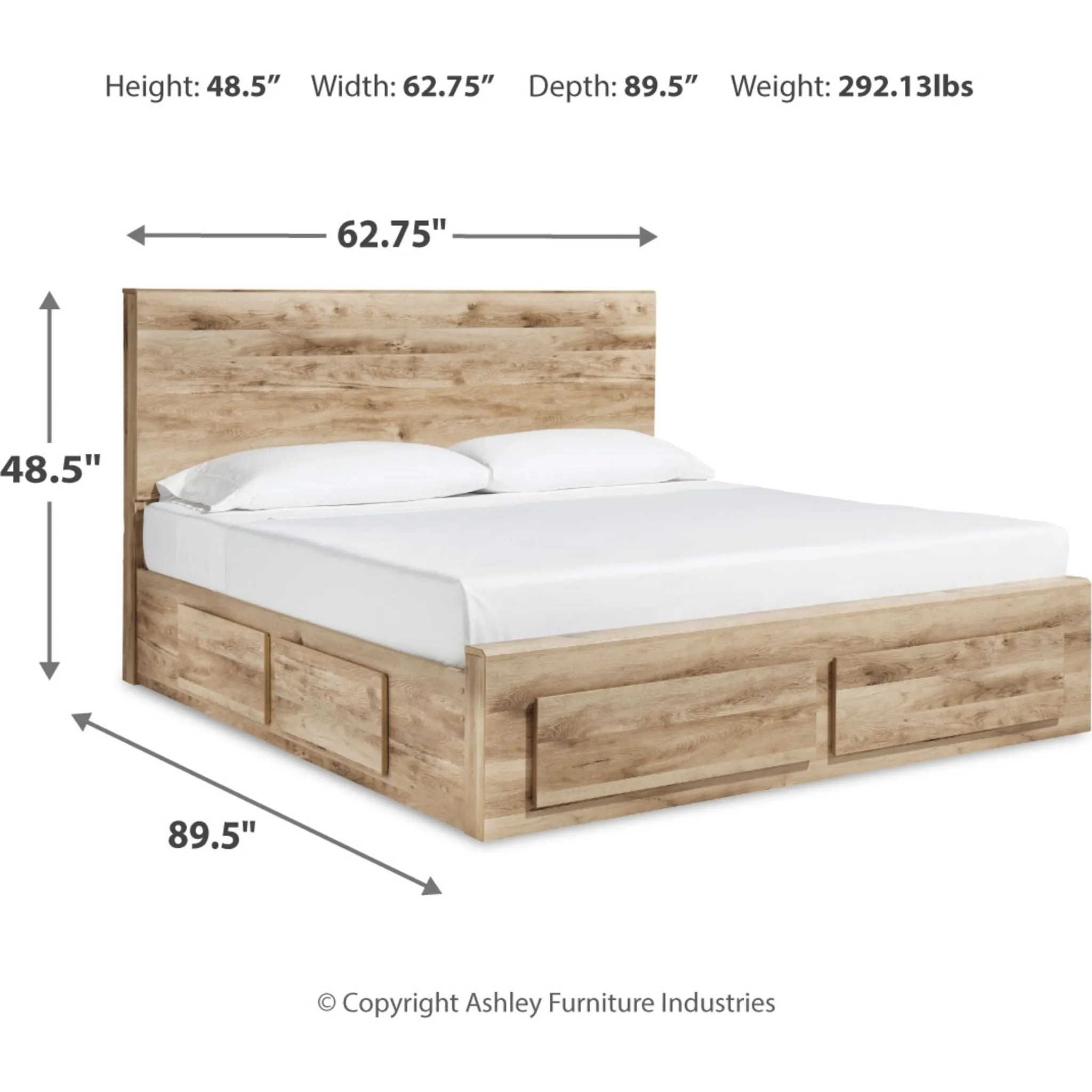 Hyanna Bed with 6 Drawer Storage
