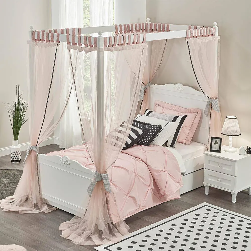 Kidz Beds - Lora Single Bed with Canopy