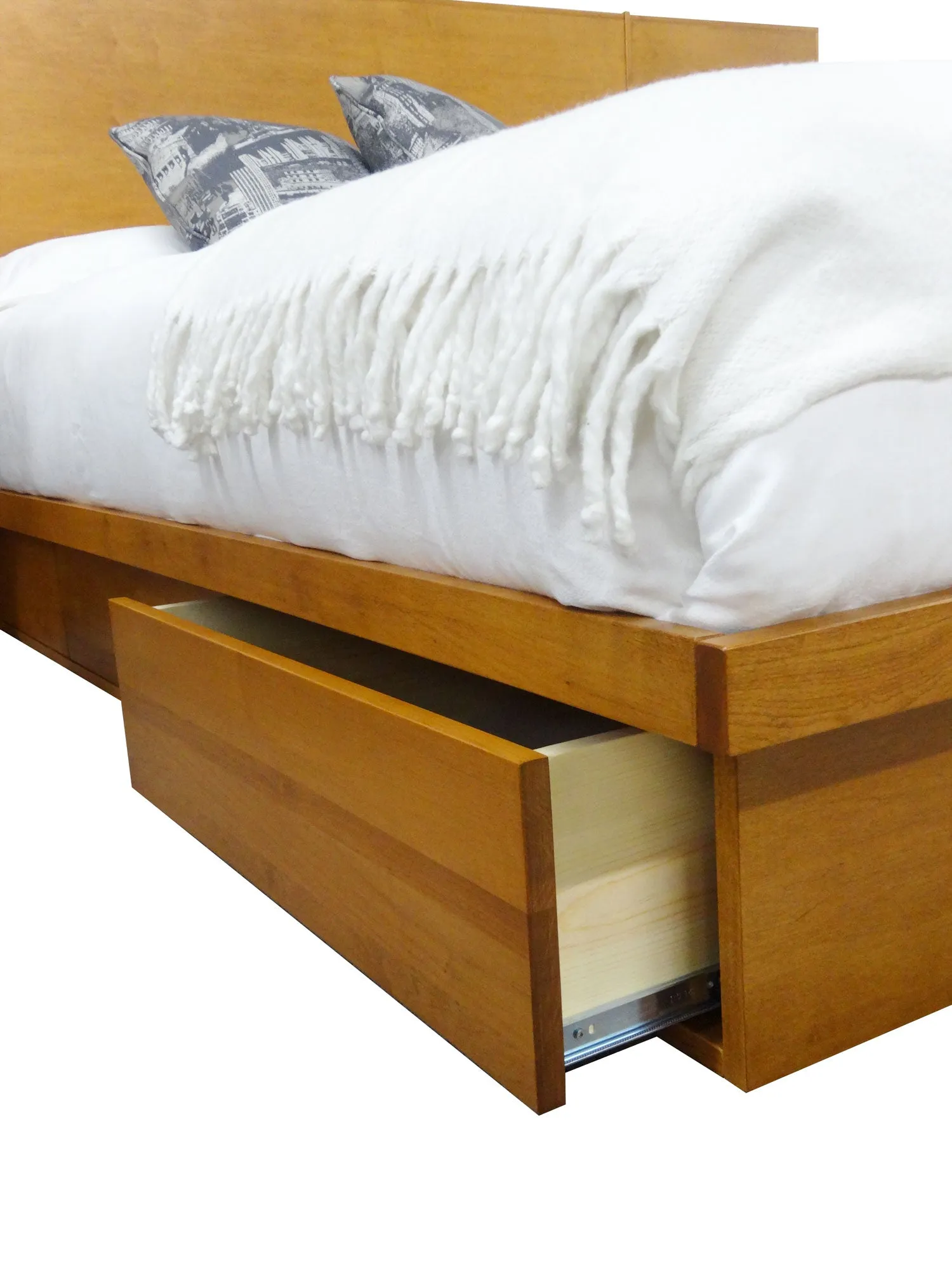 LA Bed, Headboard & Nightstands