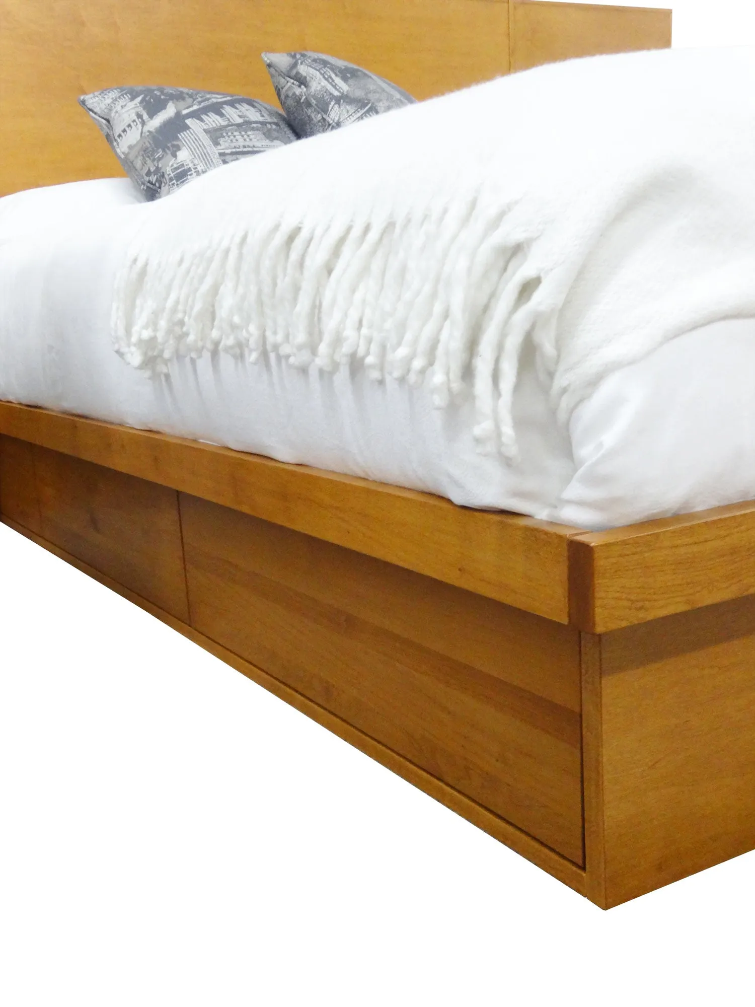 LA Bed, Headboard & Nightstands