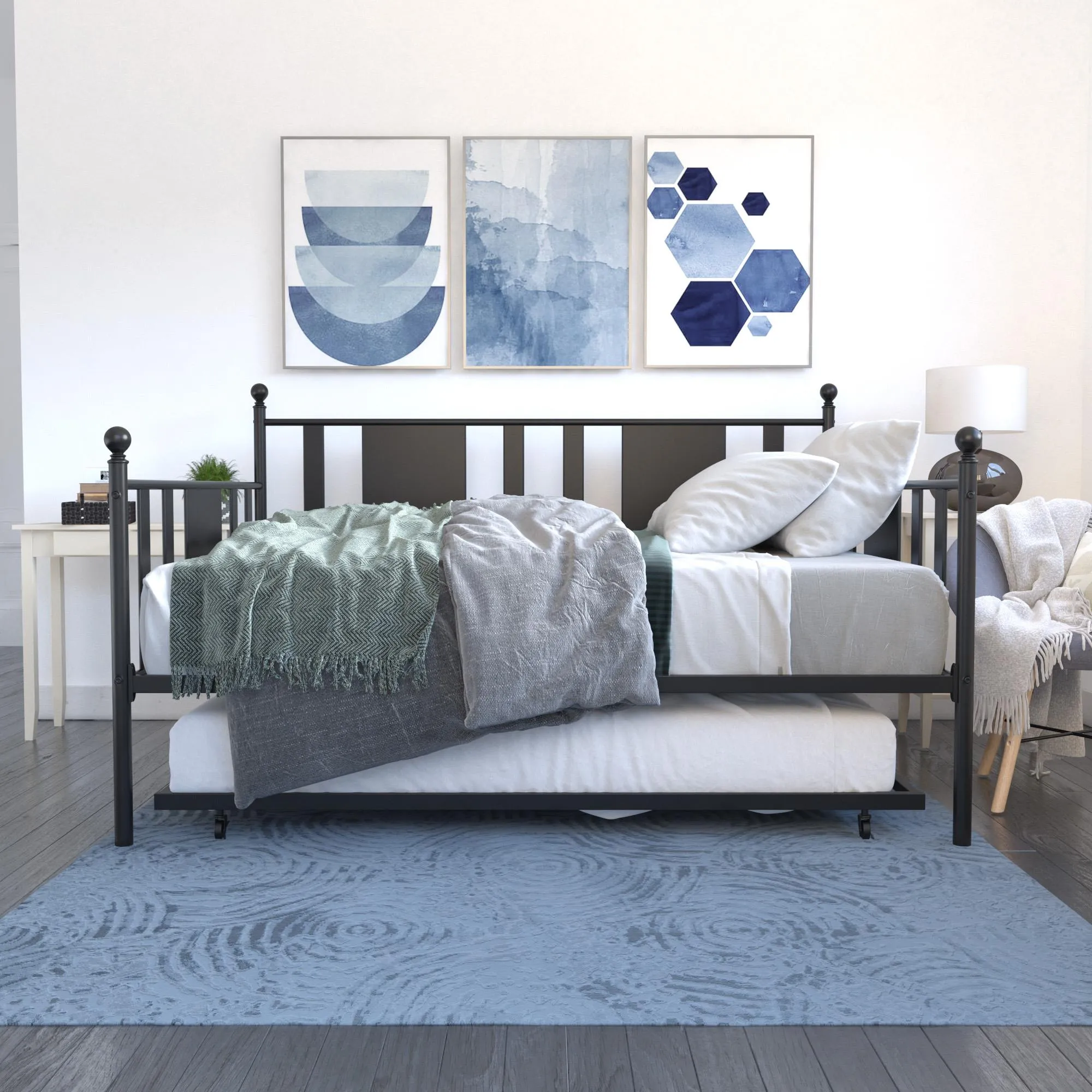 Langham Metal Daybed with Trundle