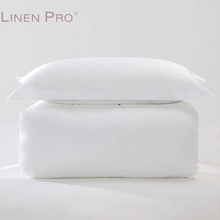 LINENPRO الفاخرة 4 قطعة الأبيض فندق 100% . LINENPRO Luxury 4 Piece White Hotel 100% Cotton Bed