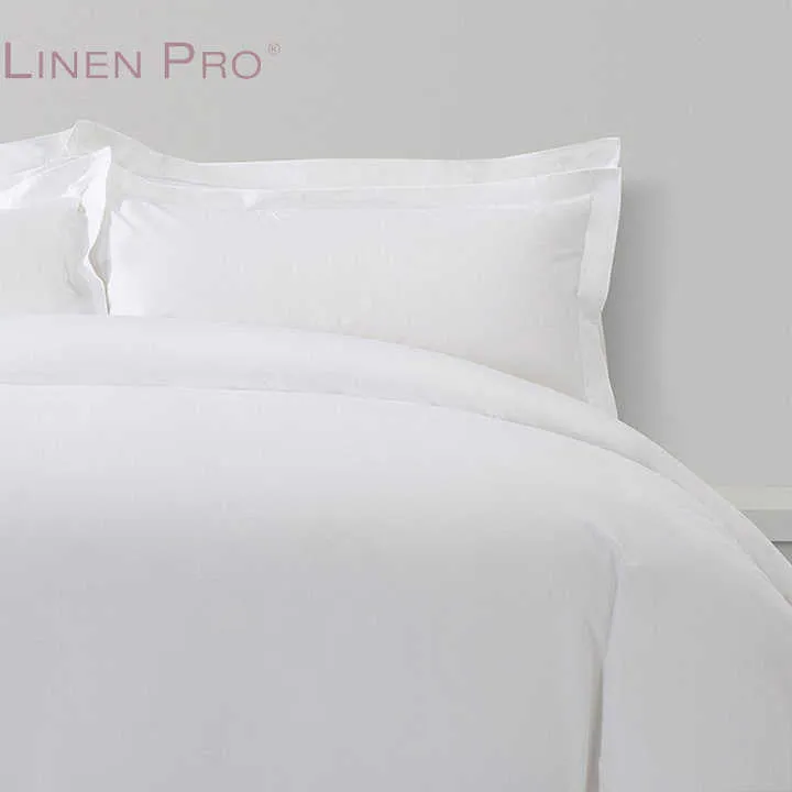 LINENPRO الفاخرة 4 قطعة الأبيض فندق 100% . LINENPRO Luxury 4 Piece White Hotel 100% Cotton Bed