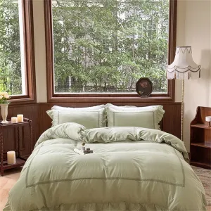 Madeleine Lace Double Gauze Ruffle Bedding Bundle