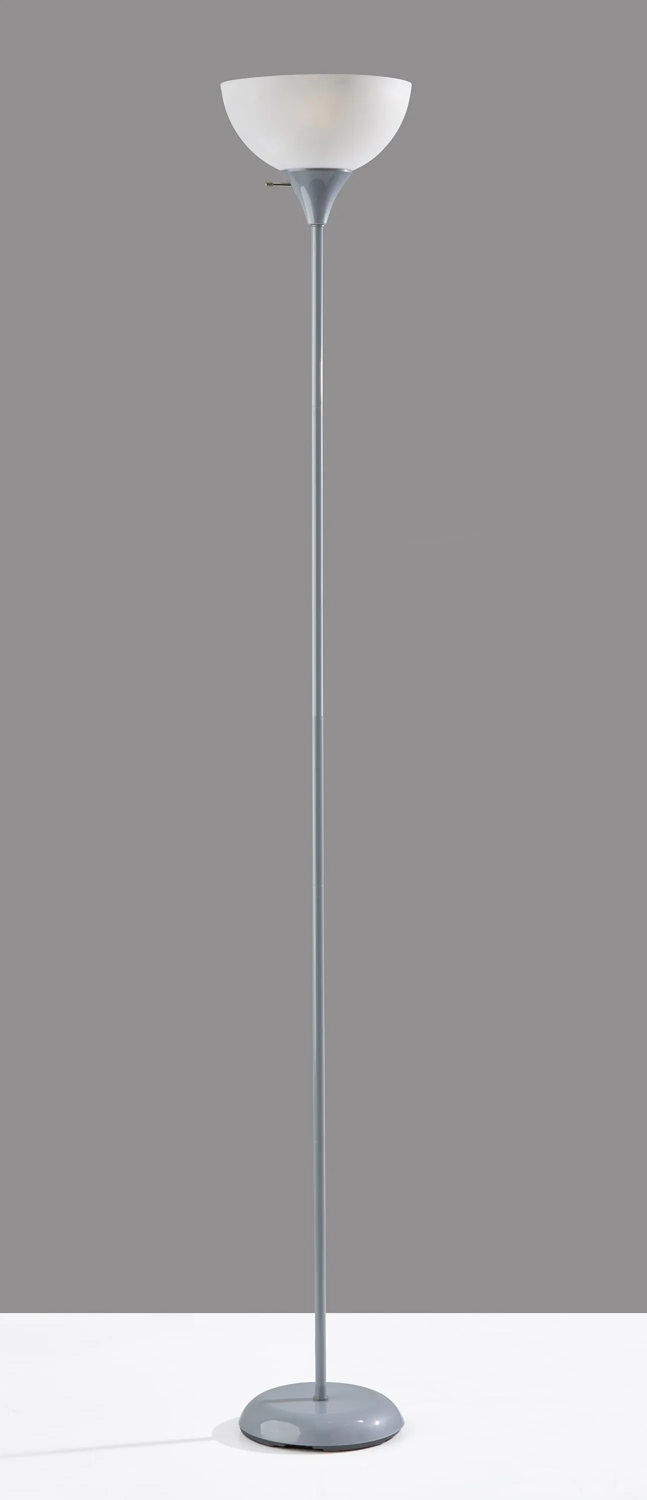 Mainstays 71" Silver Floor Lamp, Modern Design