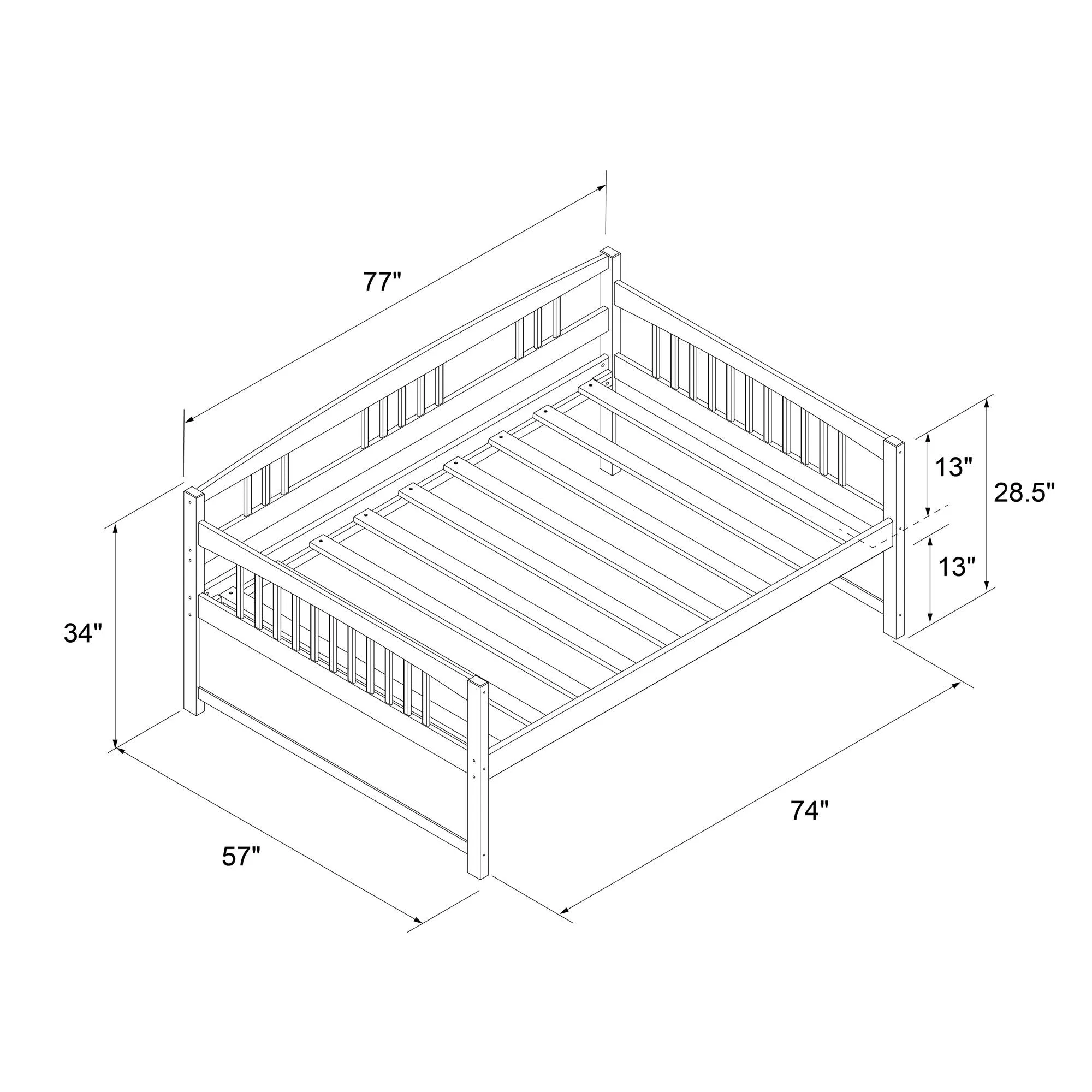 Morgan Wood Daybed