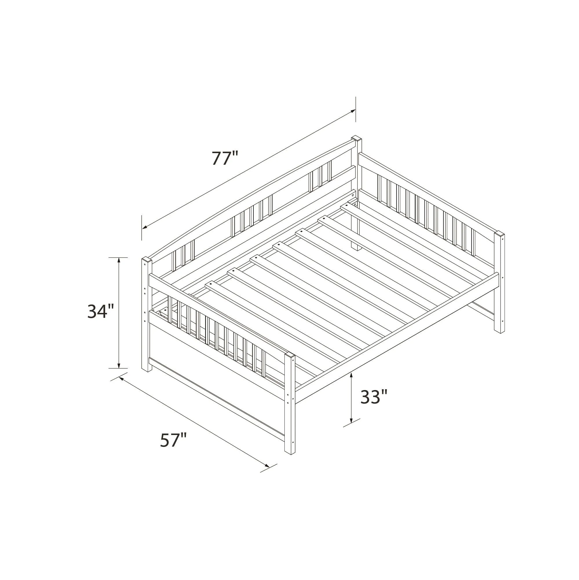Morgan Wood Daybed
