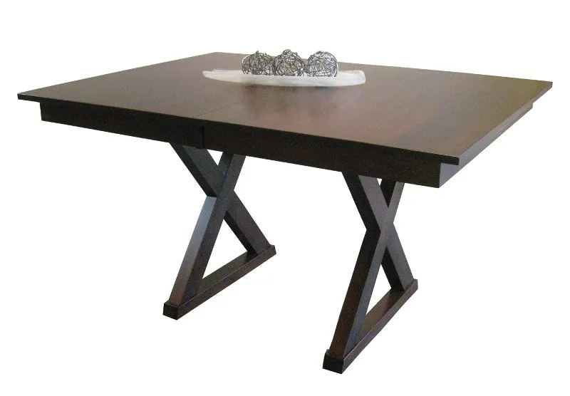 Tangent Pedestal Table with Leaf