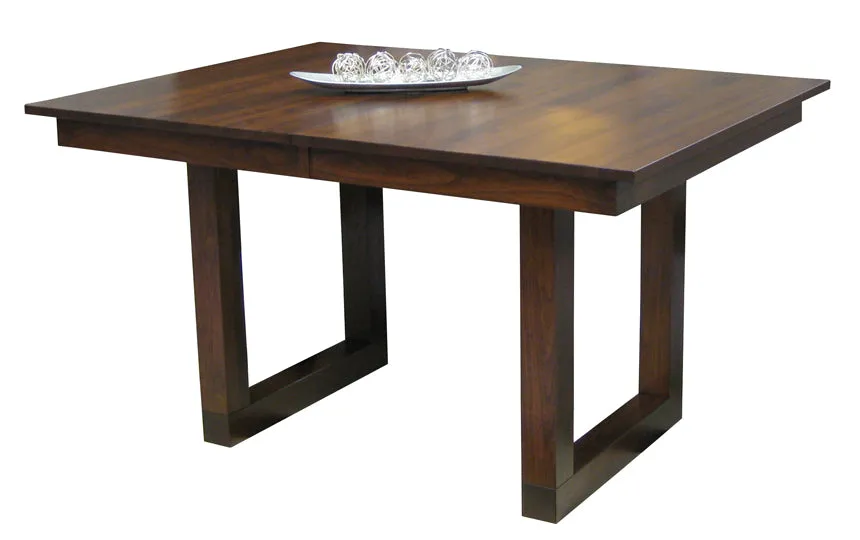 Tangent Pedestal Table with Leaf