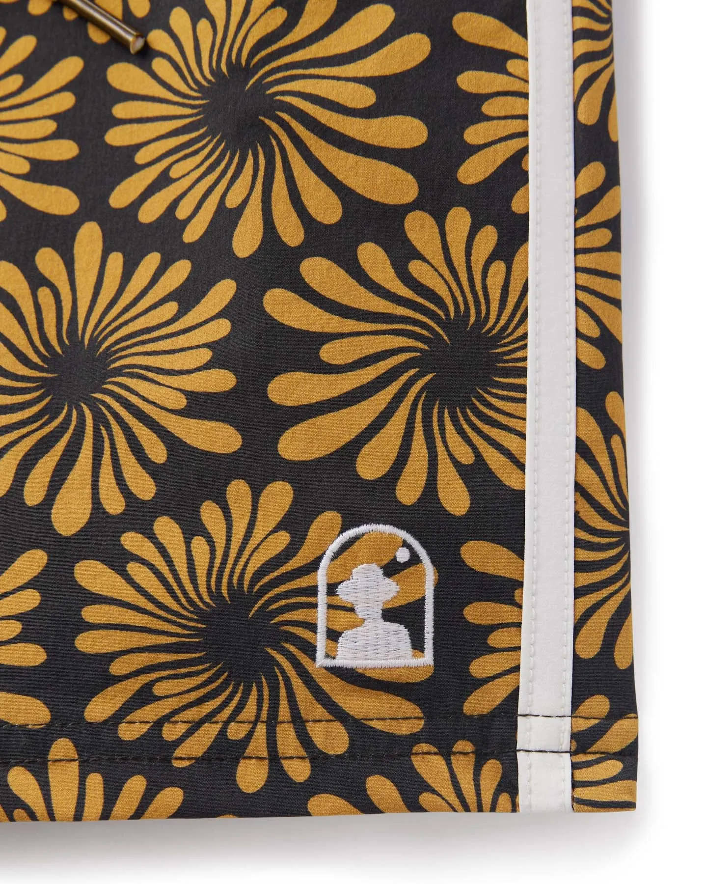 Stylish Stirata Onyx Fleur Printed Swim Shorts for Men
