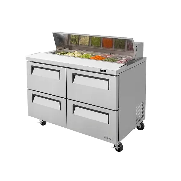 Turbo Air TST-48SD-D4-N 48" Four Drawer Sandwich Prep Table